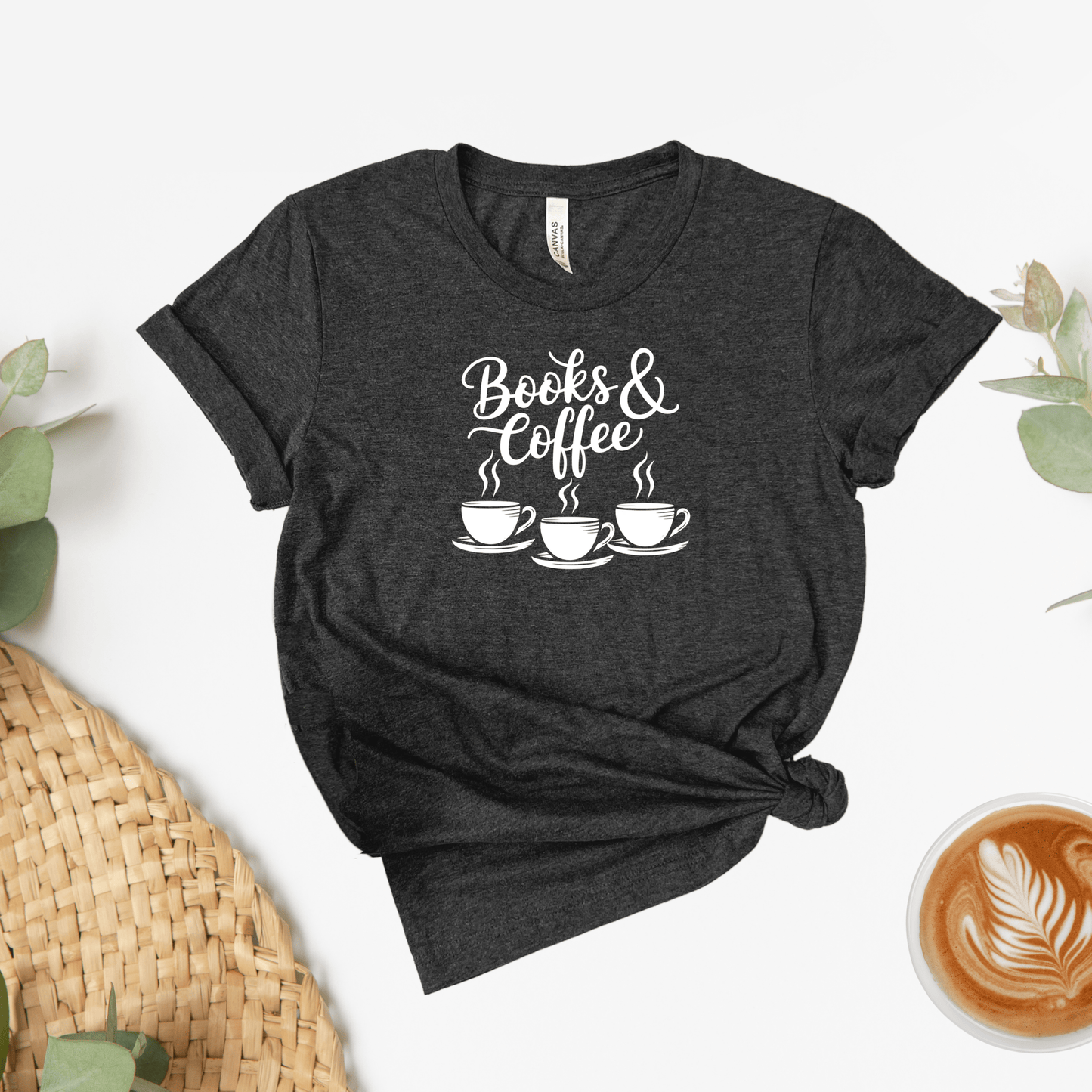 Books & Coffee Tee