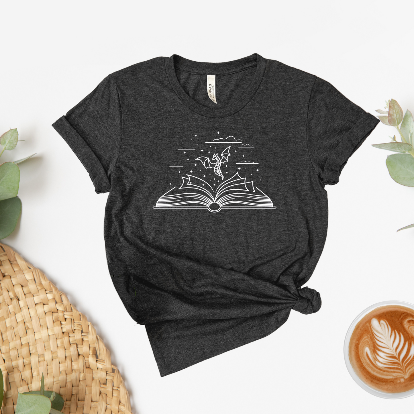 Fantasy Dragon Book Tee