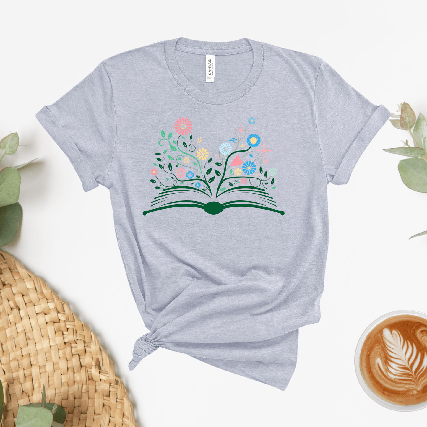 Floral Book Explosion Tee