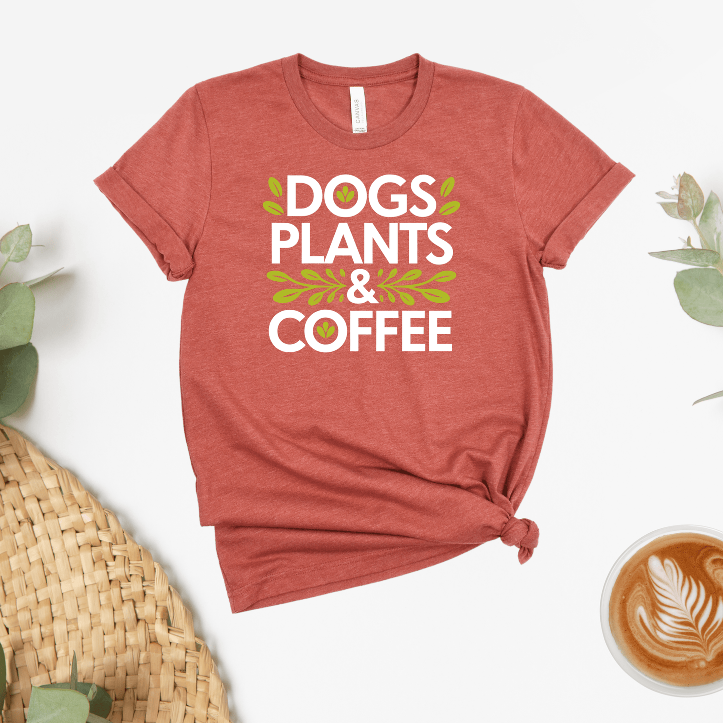 Dogs, Plants & Coffee Tee