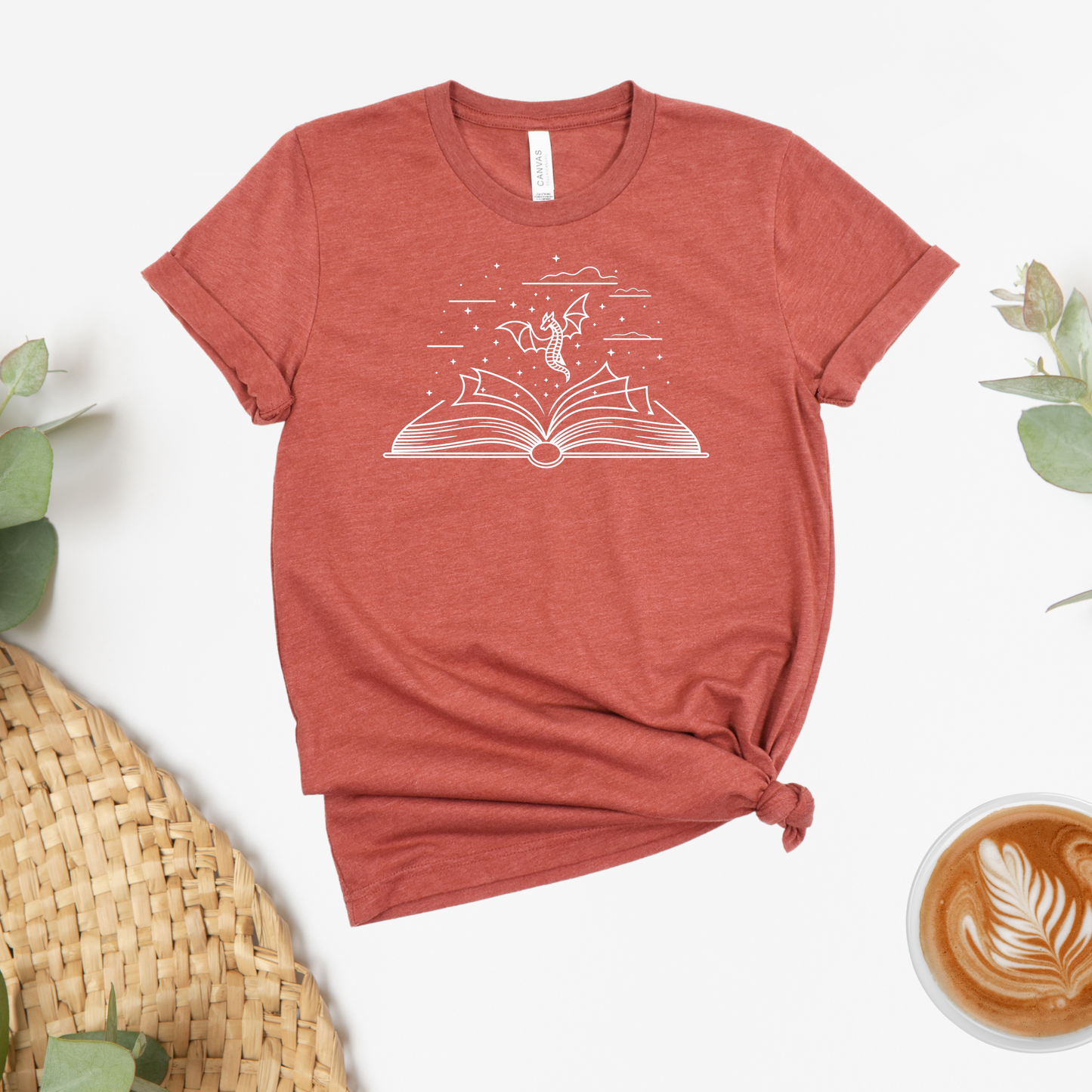 Fantasy Dragon Book Tee