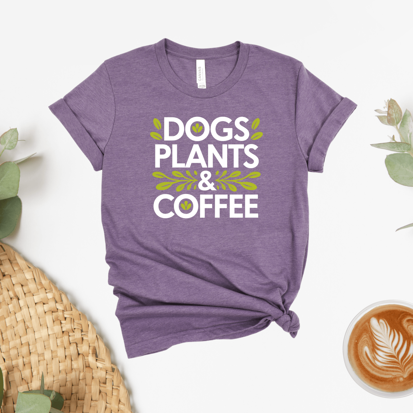 Dogs, Plants & Coffee Tee