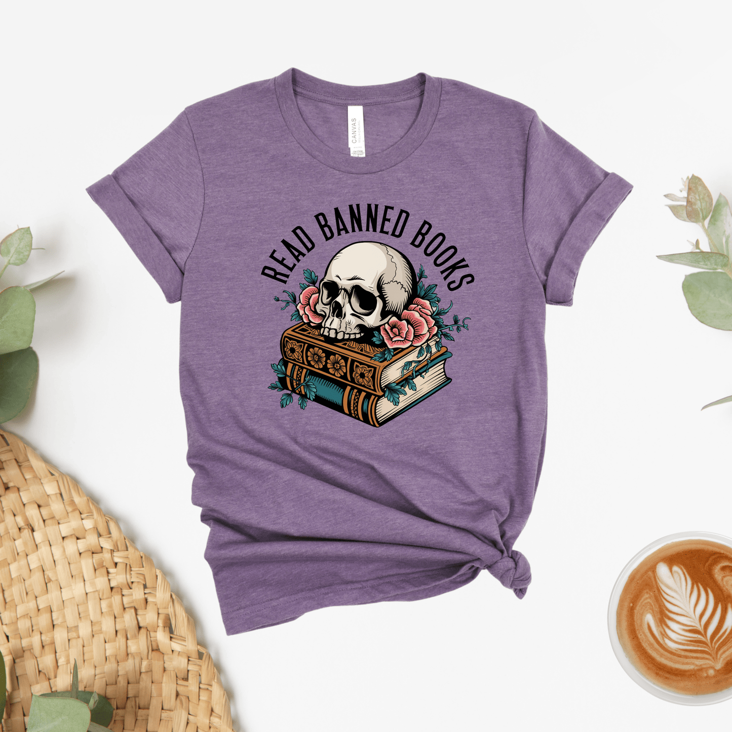 Read Banned Books Flower & Vine Tee