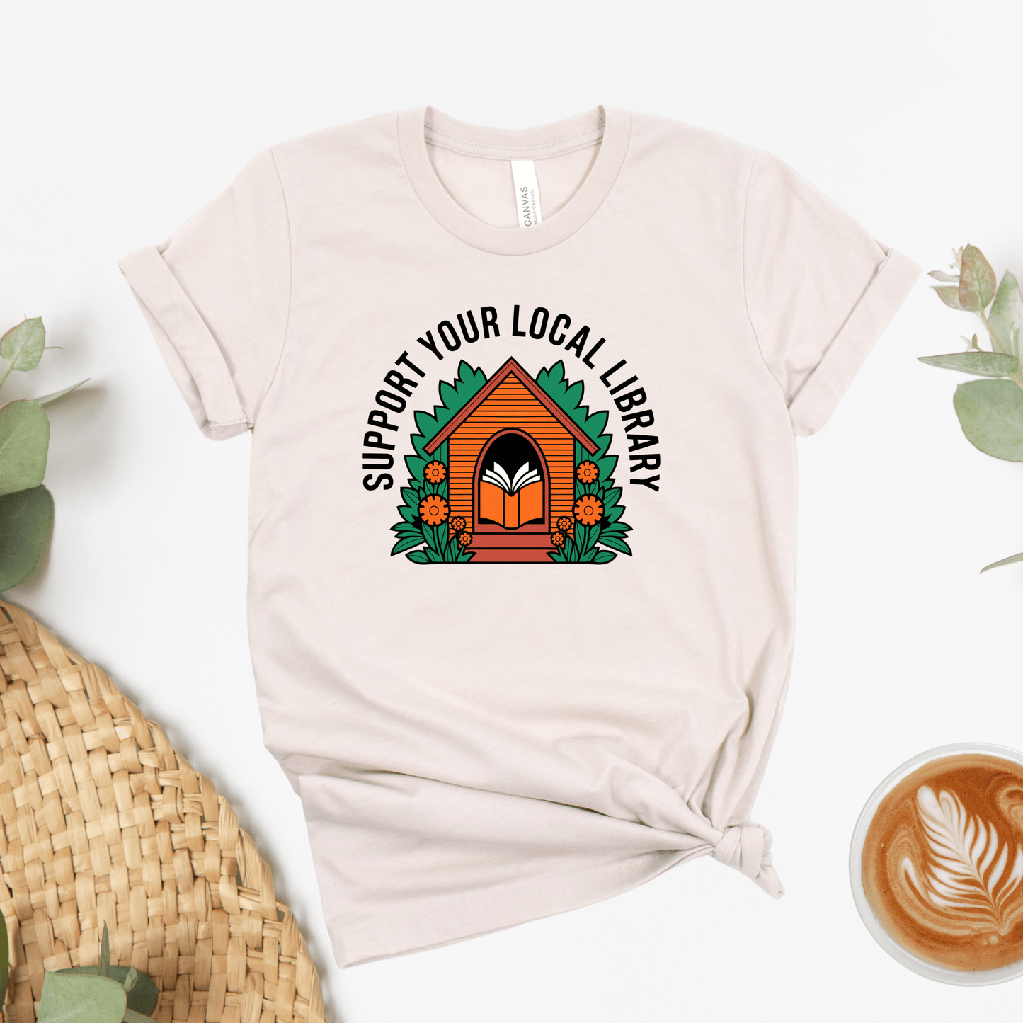 Support Your Local Library Tee