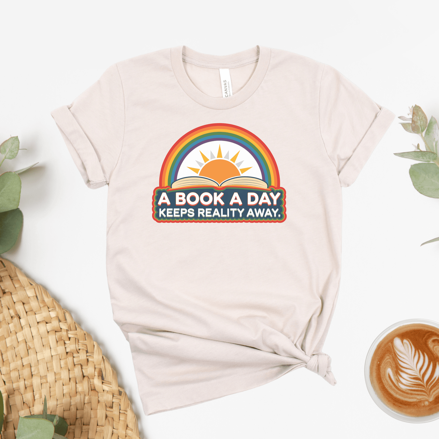 A Book A Day Keeps Reality Away Tee