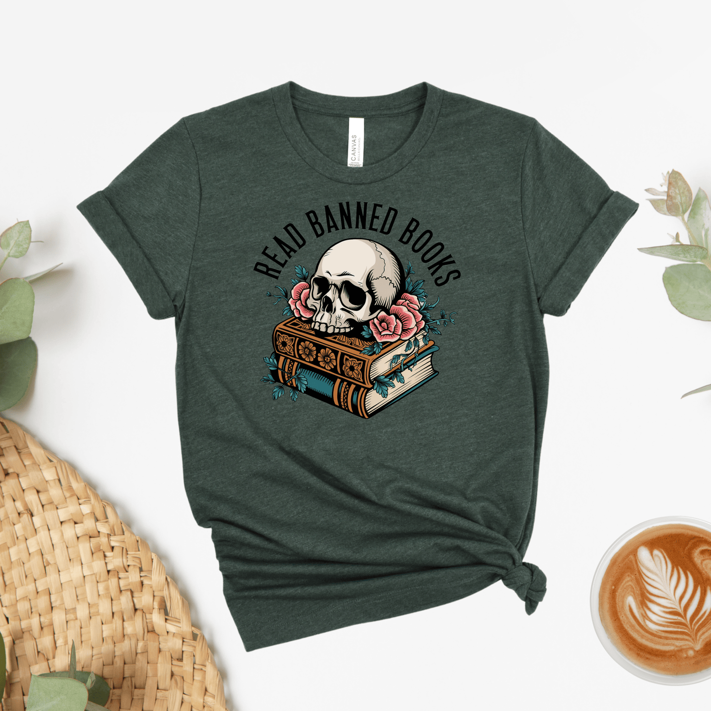 Read Banned Books Flower & Vine Tee