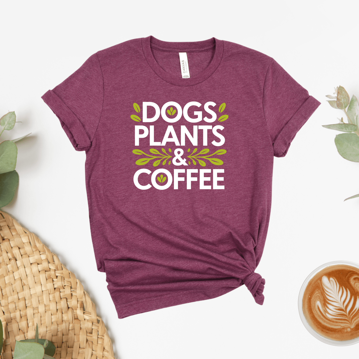 Dogs, Plants & Coffee Tee