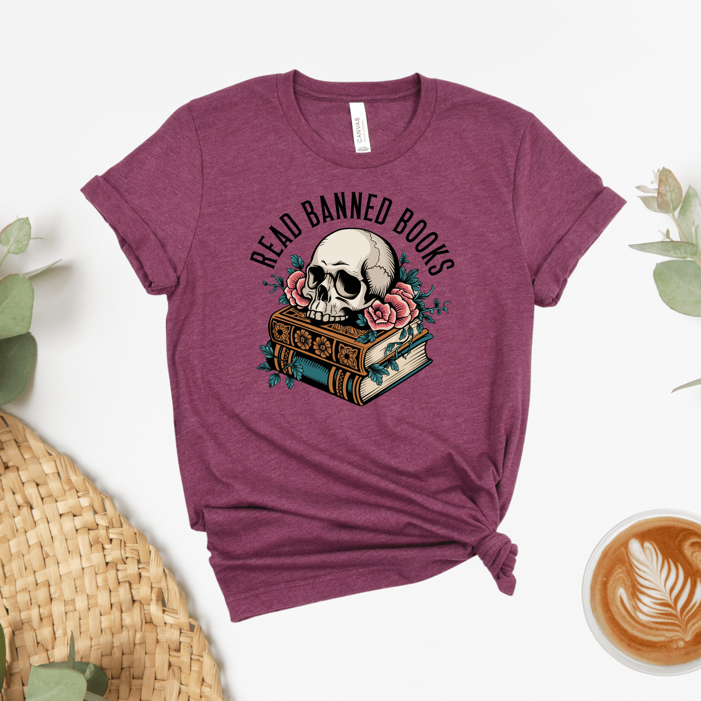 Read Banned Books Flower & Vine Tee