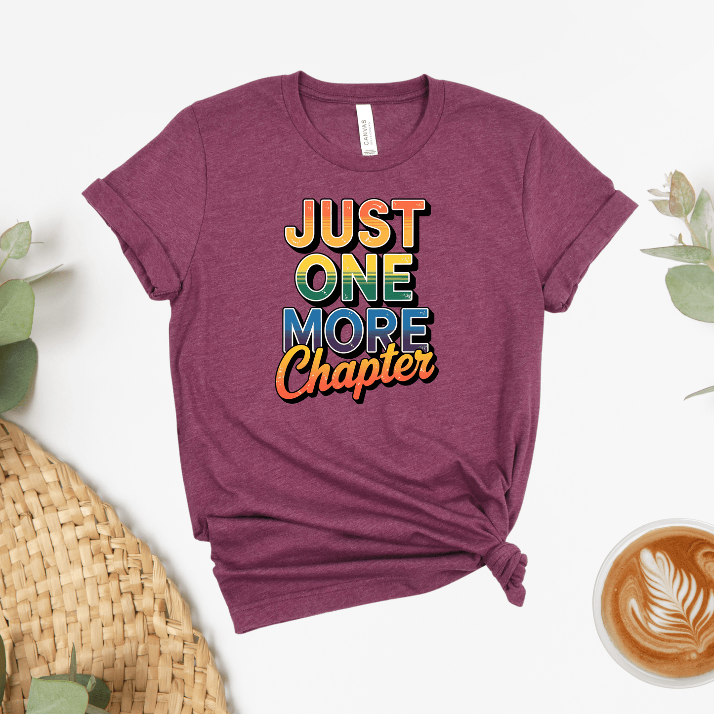 Just One More Chapter Retro Tee