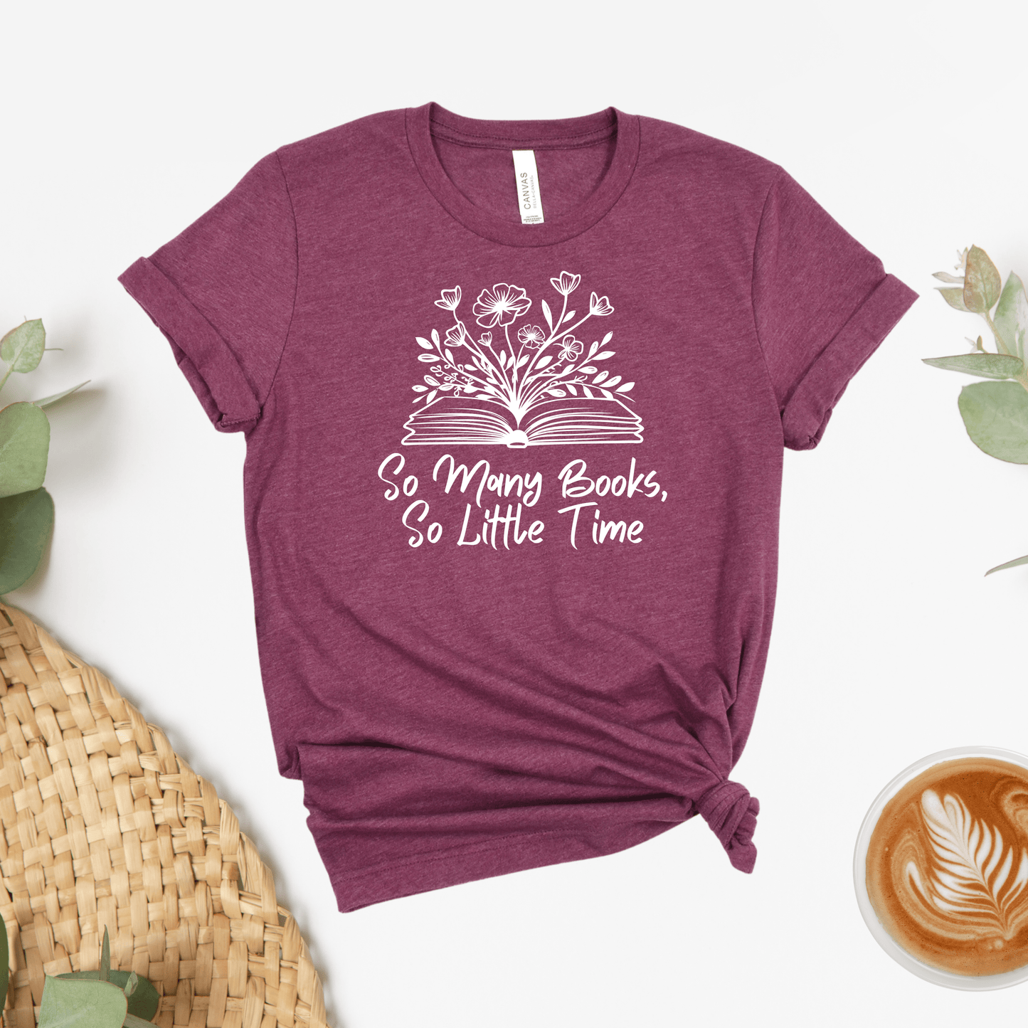 Many Books, Little Time Tee