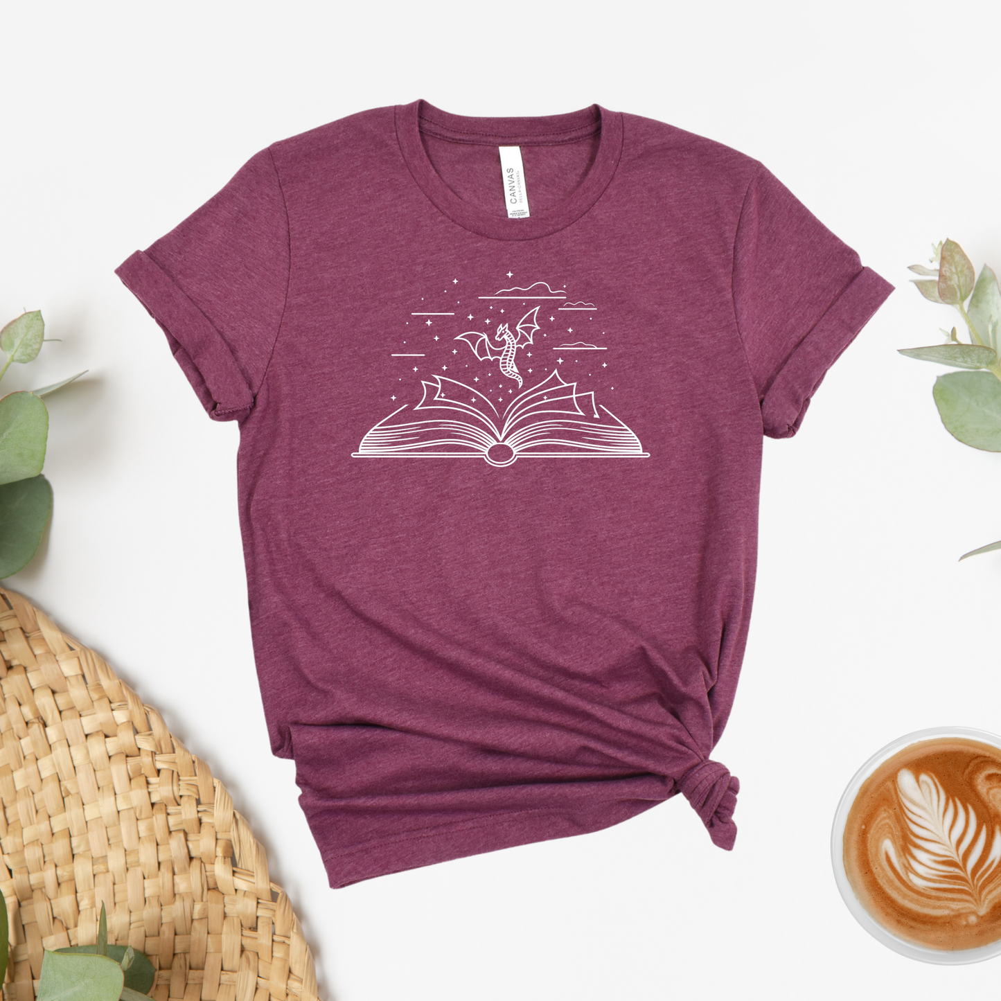 Fantasy Dragon Book Tee