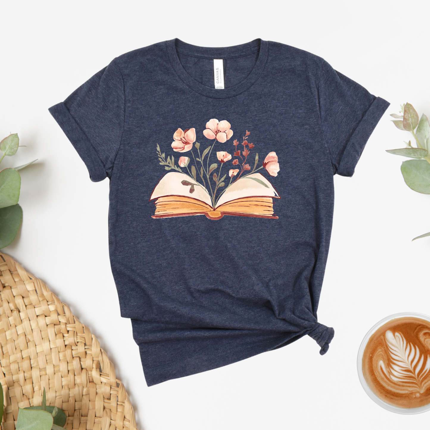 Book Bloom Water Colors Tee