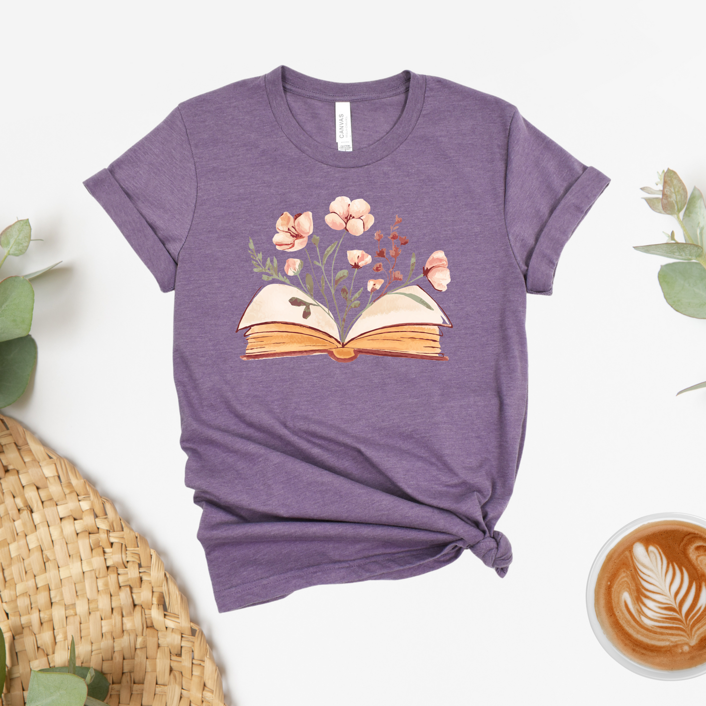 Book Bloom Water Colors Tee